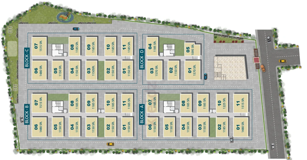 Master Plan of V4 IRA Towers in Nizampet, Hyderabad - Image 396573