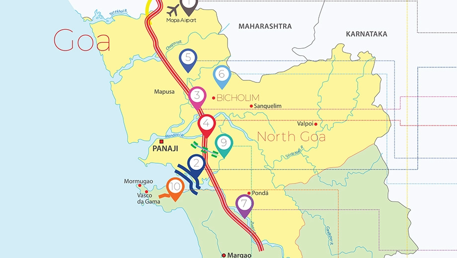 Location of One Goa The Vibe - Image 410370