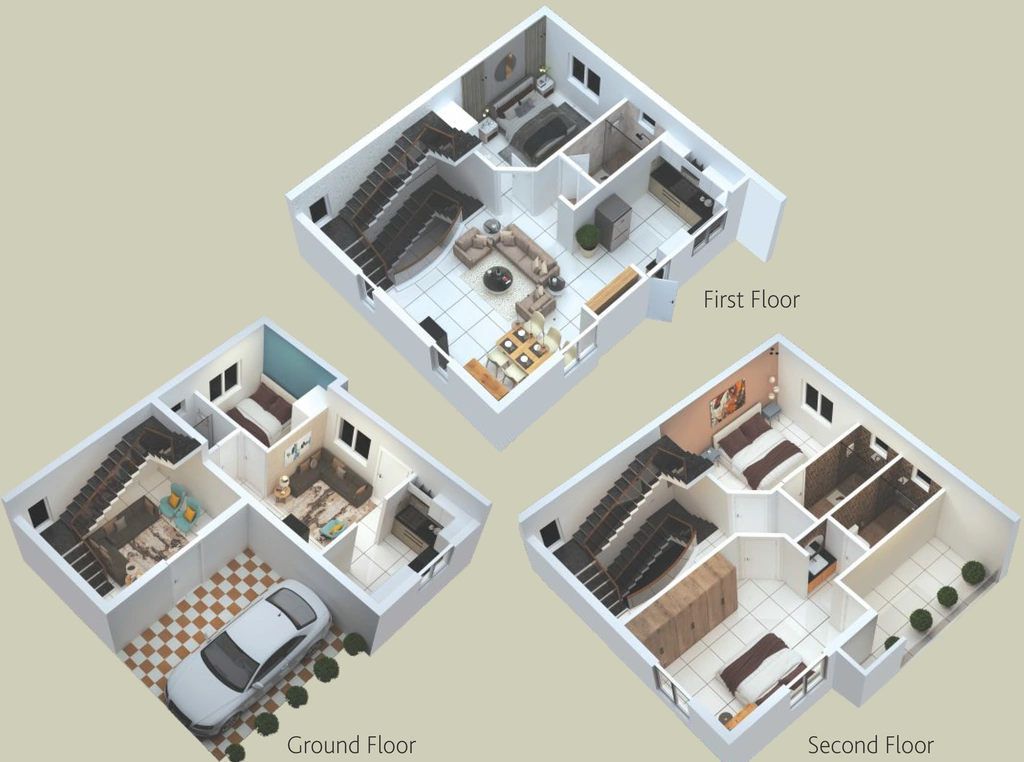 4 BHK House/Villa in Jananya Sampoornadhaya Enclave in Chengalpattu, Chennai - Image 915281