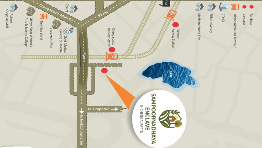 Location of Jananya Sampoornadhaya Enclave - Image 396823