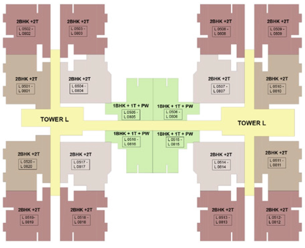 Floor Plan of Brigade Orchards Laurel And Maple in Devanahalli, Bangalore - Image 396851