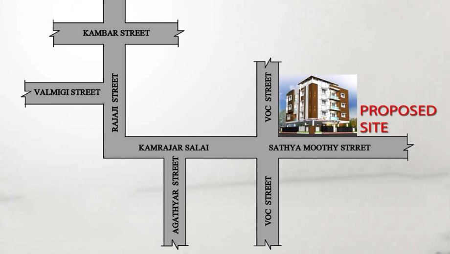 Location of Chennai Sriram Galaxy Enclave - Image 396896