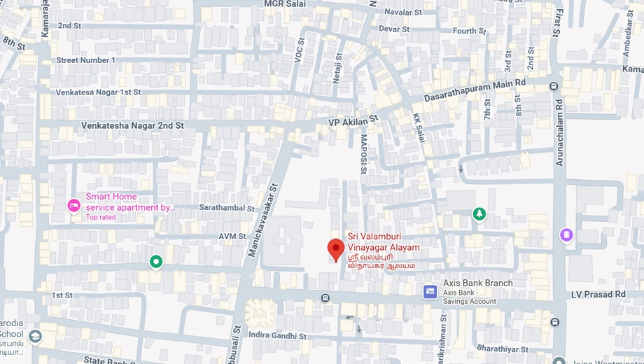 Location of Chennai Sriram Sai Mandir - Image 396901