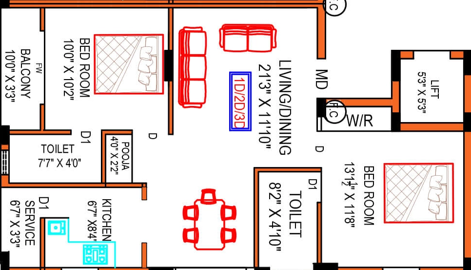 2 BHK Flat in Perfect Prasansa in Madipakkam, Chennai - Image 915320