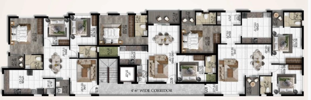 Floor Plan of Harmony Navrang in Kodambakkam, Chennai - Image 396994