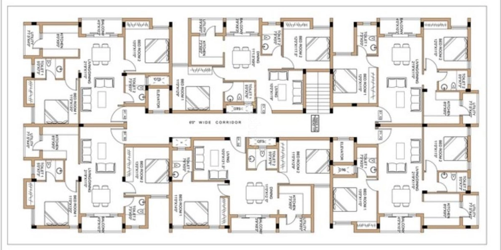 Floor Plan of Harmony Zenith in Thoraipakkam, Chennai - Image 397084