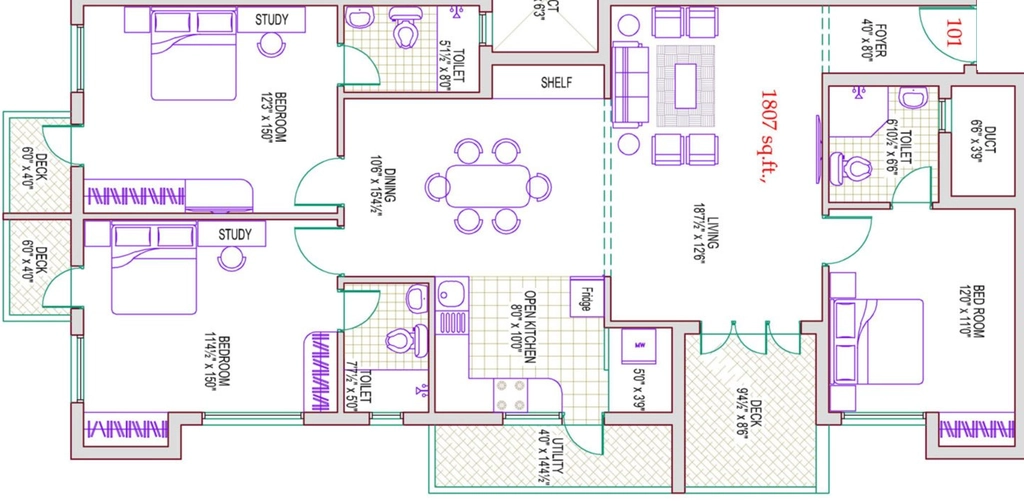 3 BHK Flat in Harmony Ananya in KK Nagar, Chennai - Image 915433