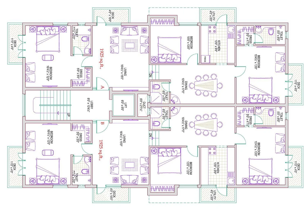 Floor Plan of Harmony Aura in KK Nagar, Chennai - Image 397162