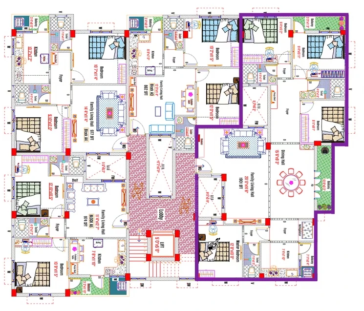 Floor Plan of Sri Ayyapaa Guhaas Golden Glades in Pallavaram, Chennai - Image 397169