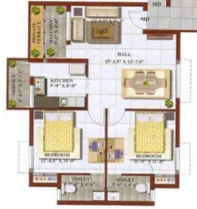 2 BHK Flat in Kaaviya Yuthika in Porur, Chennai - Image 915568