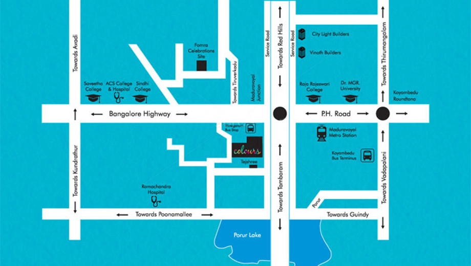 Location of Fomra Colours in Porur, Chennai - Image 397323