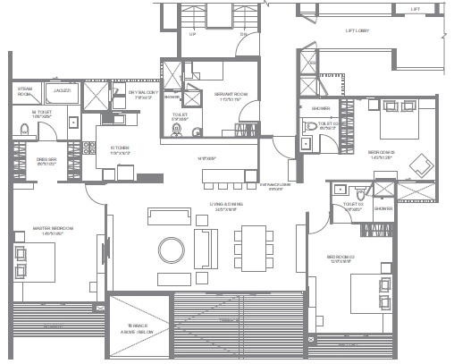 3.5 BHK Flat in Marvel Evora in Miramar, Goa - Image 915593