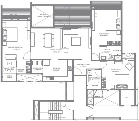 3 BHK Flat in Marvel Evora in Miramar, Goa - Image 915590