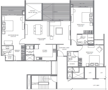 3 BHK Flat in Marvel Evora in Miramar, Goa - Image 915591