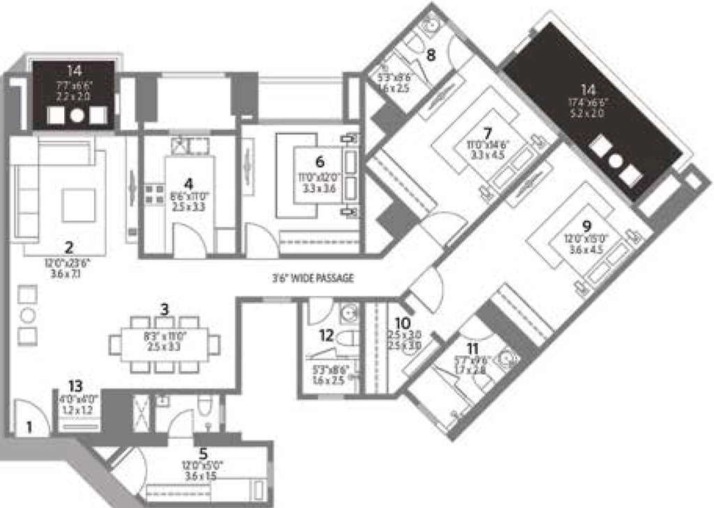 3 BHK Flat in House Hiranandani Bayview in Egattur, Chennai - Image 915555