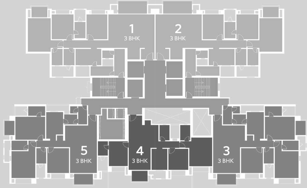 Floor Plan of House Hiranandani Bayview in Egattur, Chennai - Image 397372