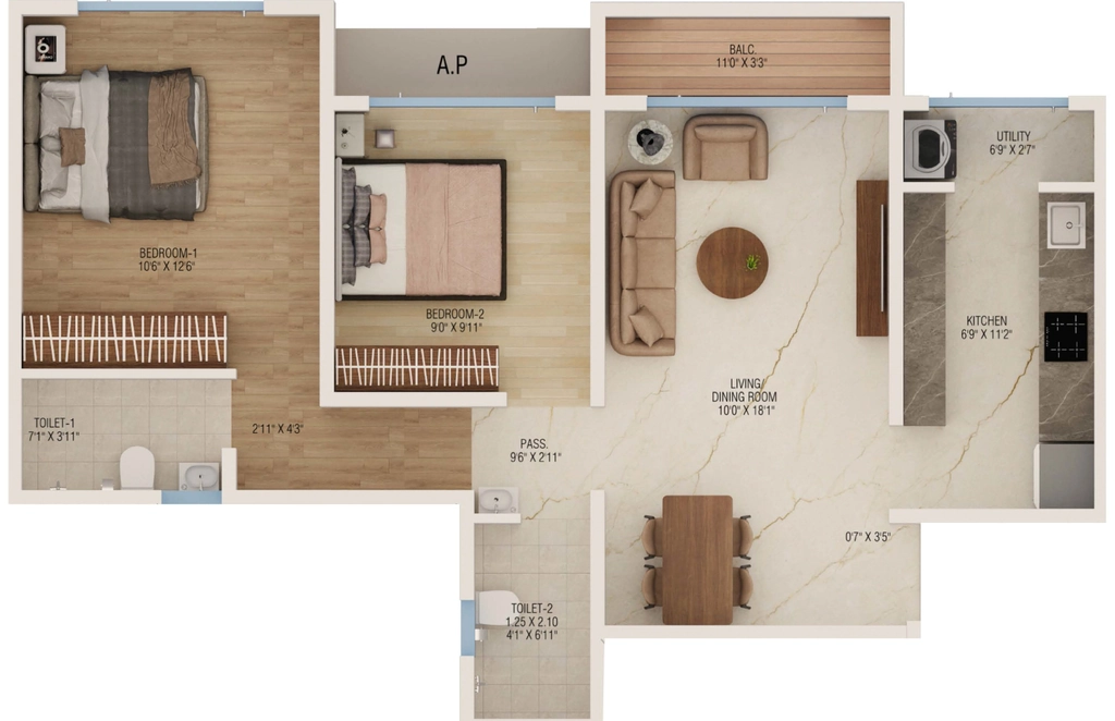 2 BHK Flat in Dream Nityanand Chsl in Naupada, Thane - Image 915507