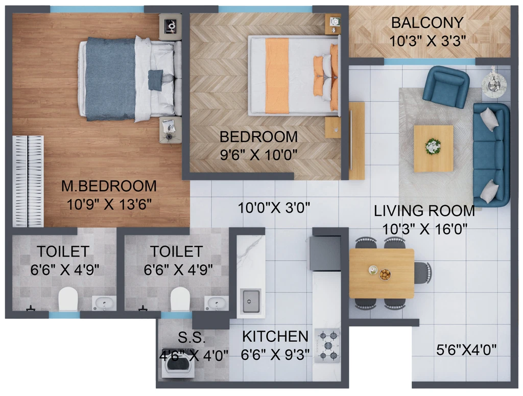 2 BHK Flat in Dream Pragati in Panch Pakhadi, Thane - Image 915511