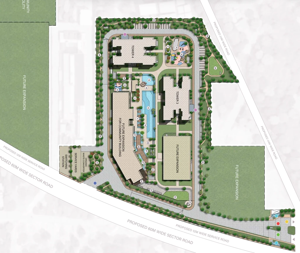 Master Plan of Sobha Crescent in Sector 63, Gurgaon - Image 397500