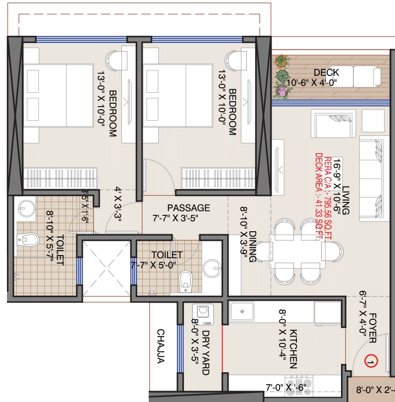 2 BHK Flat in Vaishno Sky in Malad East, Mumbai - Image 915637