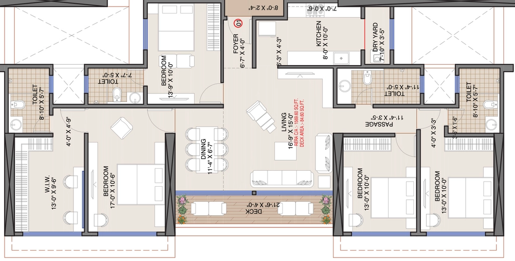 4 BHK Flat in Vaishno Sky in Malad East, Mumbai - Image 915639