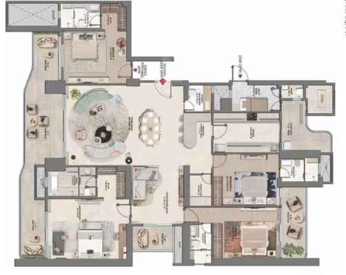 4 BHK Flat in Whiteland Westin Residences in Sector 103, Gurgaon - Image 915651