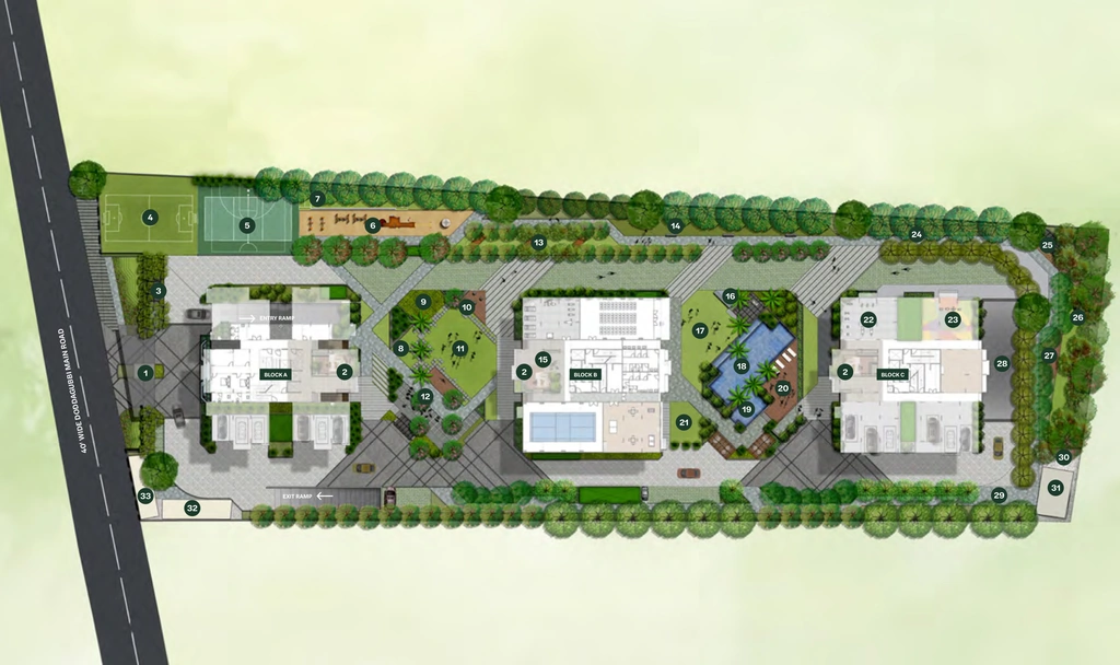 Master Plan of Disha Harmony Gardens in Hennur Road, Bangalore - Image 397289