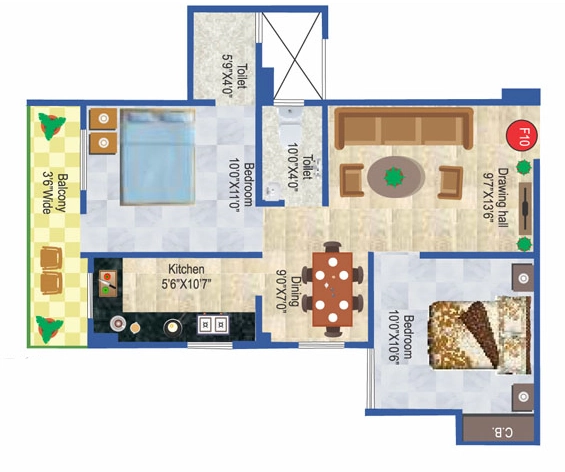 2 BHK Flat in Rajan Indralok Palace in Chitkohra, Patna - Image 915999