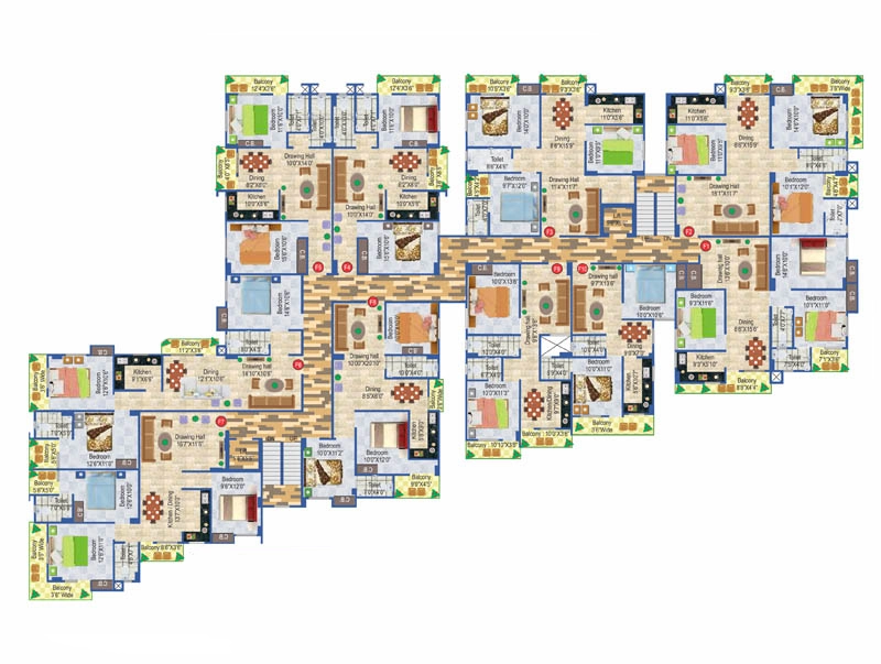 Floor Plan of Rajan Indralok Palace in Chitkohra, Patna - Image 398337