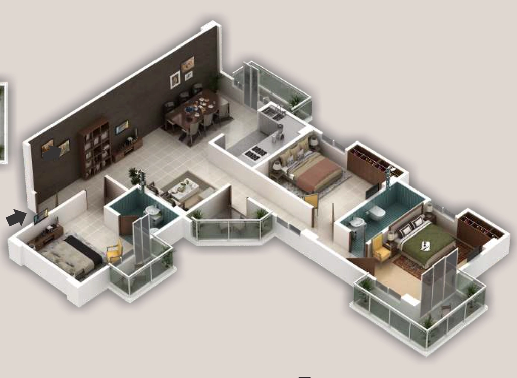3 BHK Flat in Sai SV Heights in Rupaspur, Patna - Image 916022