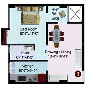 2 BHK Flat in Sai Randhri Apartment in Buddha Colony, Patna - Image 916013