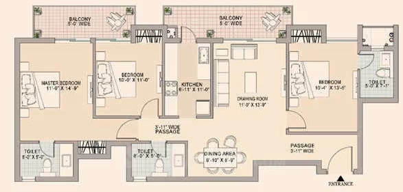 3 BHK Flat in Sri Anuanand Capital Centre in Saguna More, Patna - Image 916040