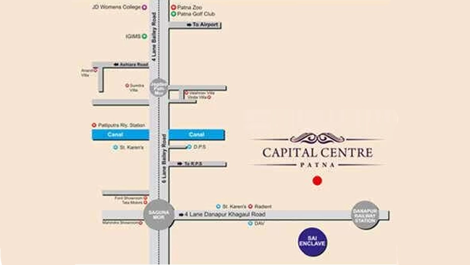 Location of Sri Anuanand Capital Centre - Image 398439