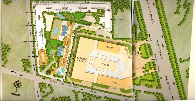 Master Plan of Sri Anuanand Capital Centre in Saguna More, Patna - Image 398440