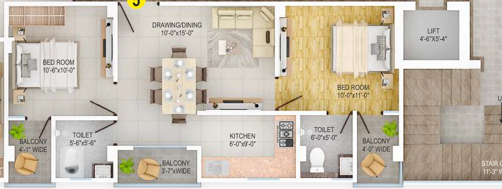 2 BHK Flat in Buildmax Vrindavan Residency in Mustafapur, Patna - Image 915672