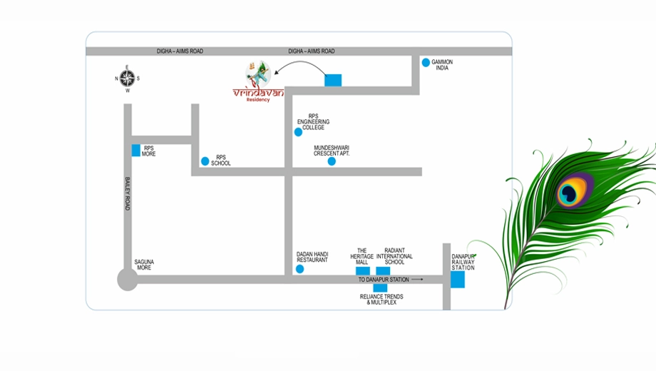Location of Buildmax Vrindavan Residency in Mustafapur, Patna - Image 397663