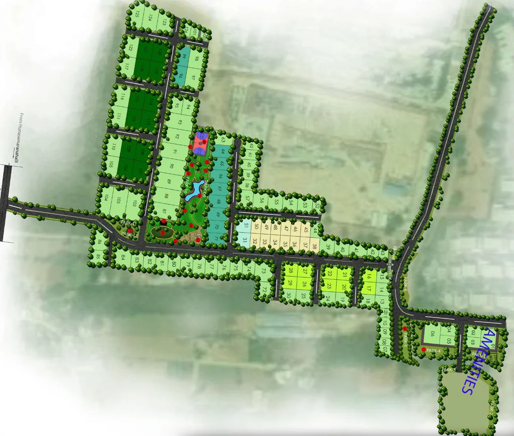 Master Plan of Sammys Beverly Hills Phase 1 in Hosahalli, Bangalore - Image 397464