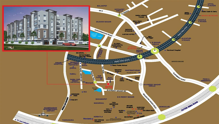 Location of Vuppala Sai Sannidhi 2 - Image 397422
