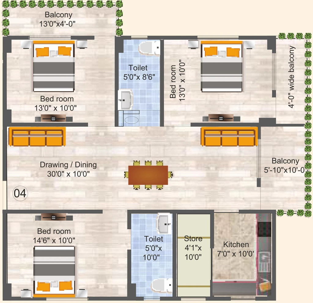 3 BHK Flat in Vibhash Sumangal Galaxy in Bhogipur, Patna - Image 921216