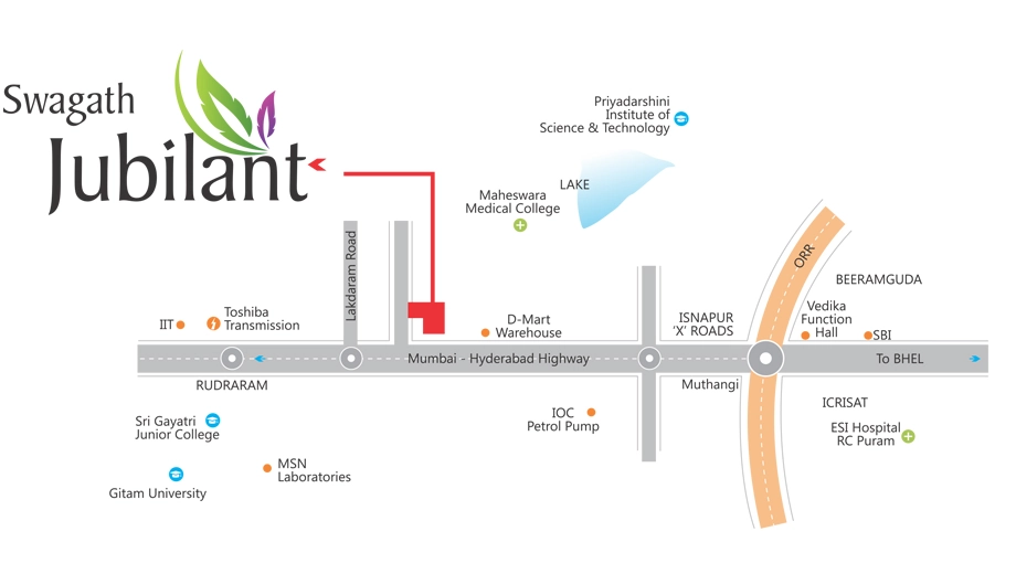 Location of Swagath Jubilant - Image 397439