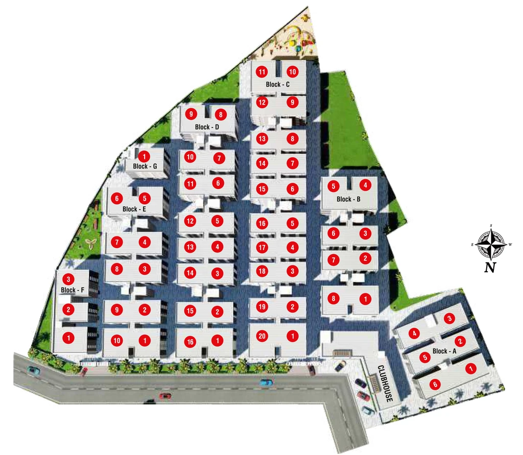 Master Plan of Teramor Sthira in Shamirpet, Hyderabad - Image 397370