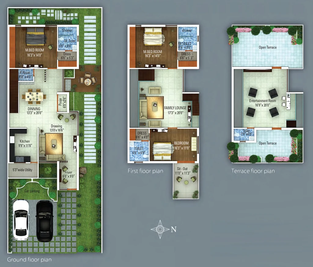 3 BHK House/Villa in Veerabhadra Green Space Fortview Villas in Puppalaguda, Hyderabad - Image 915572