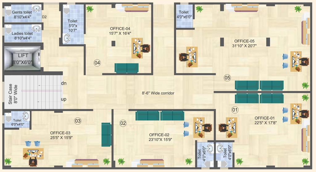 Floor Plan of Commercial Vibhash Sumangal Galaxy in Bhogipur, Patna - Image 410253