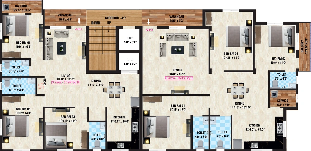 Floor Plan of Sunlight Sri Narayanaa in Rajakilpakkam, Chennai - Image 397354