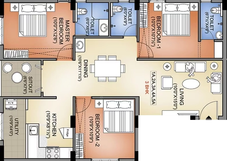 3 BHK Flat in Pearl Amoha in Medavakkam, Chennai - Image 915562