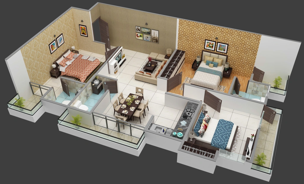 3 BHK Flat in Vibhash Ram Brahma Encalve in Kanauji Kachuara, Patna - Image 916080
