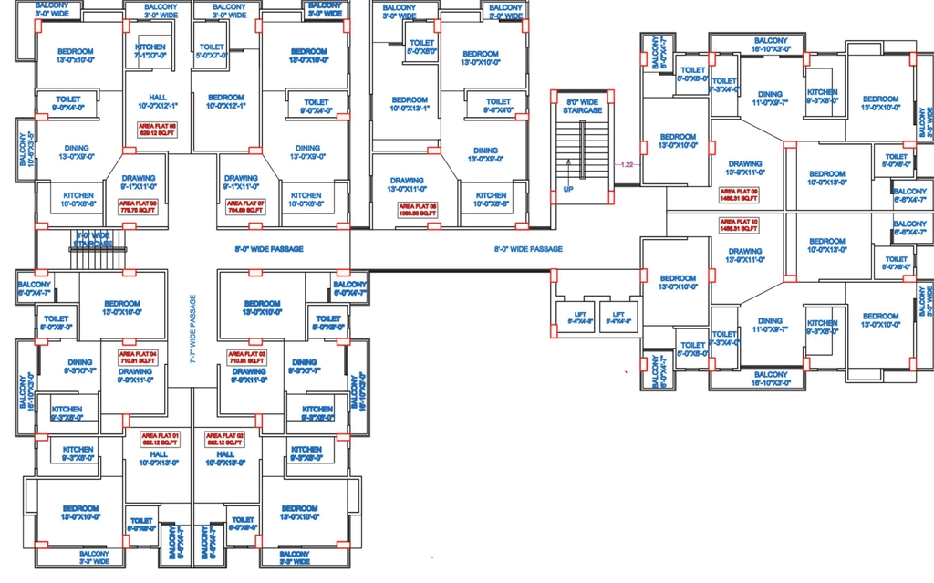 Floor Plan of Vibhash Ram Brahma Encalve in Kanauji Kachuara, Patna - Image 398493