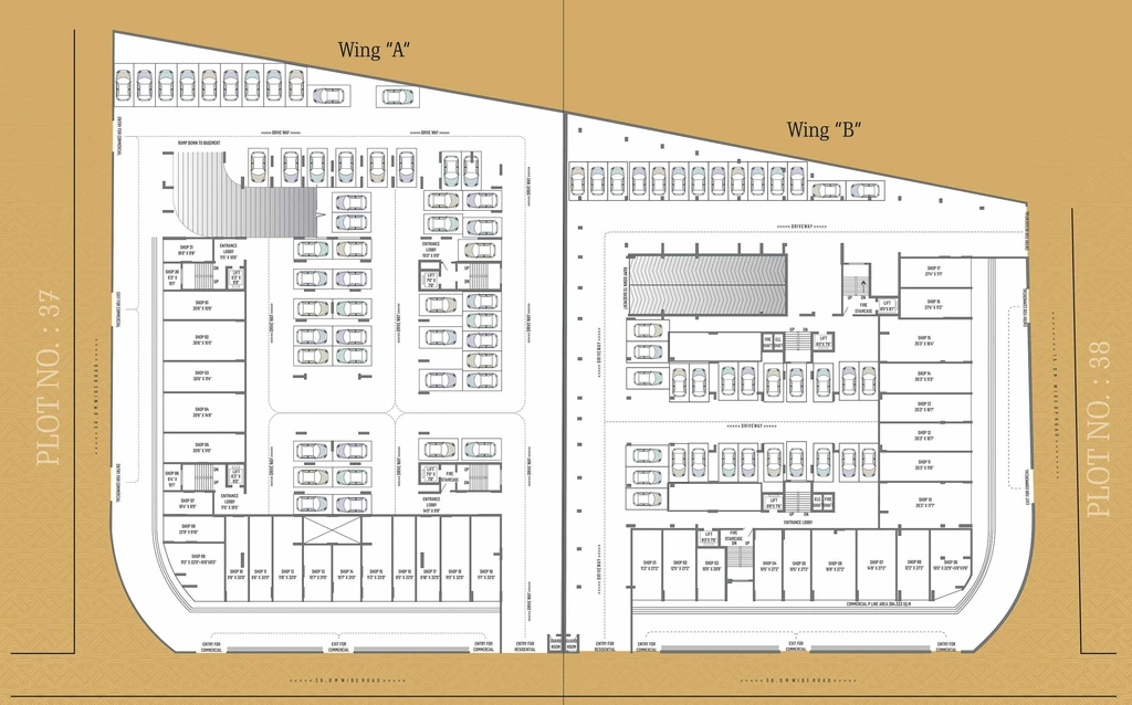 Master Plan of Commercial Atharva Sapphire in Wardha Road, Nagpur - Image 397757