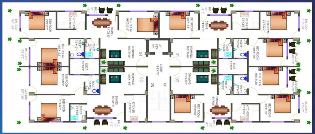 Floor Plan of Mangalam Om Mangalam in Jaganpura, Patna - Image 398262