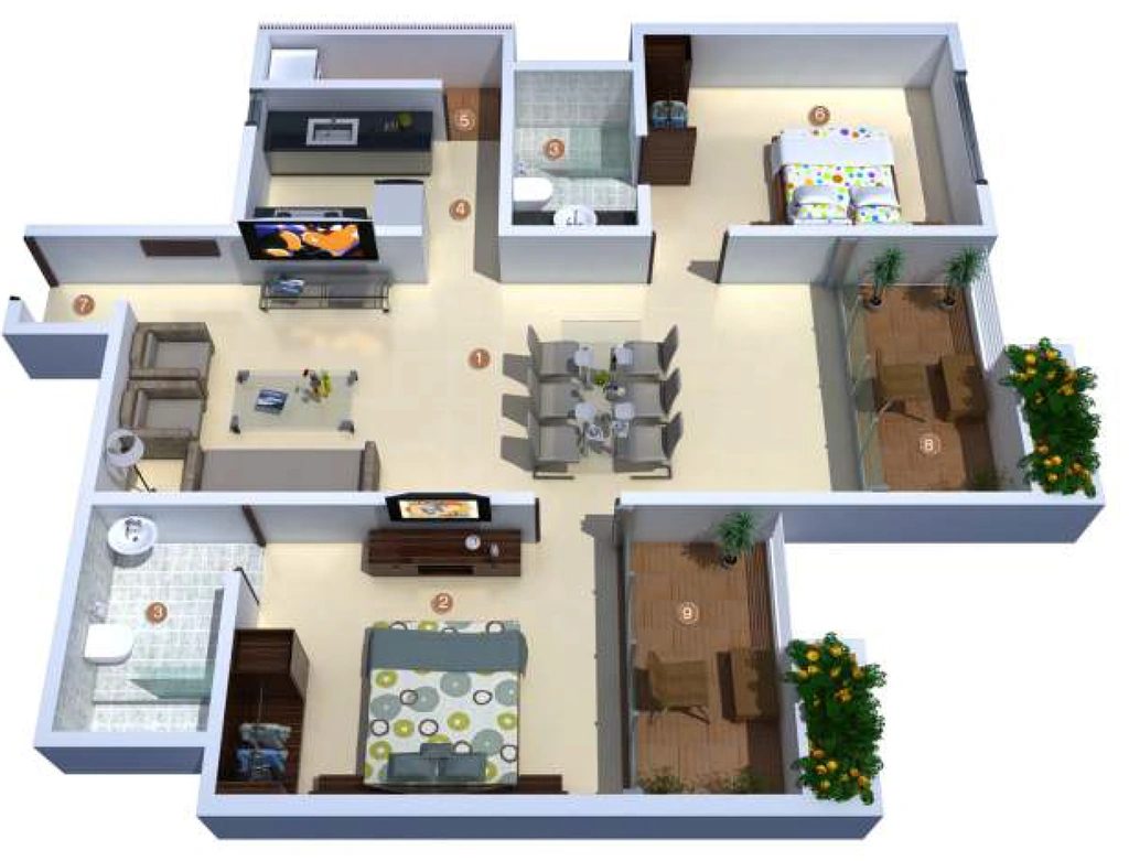 2 BHK Flat in Samruddhi Rhythm in Visthar, Bangalore - Image 915658